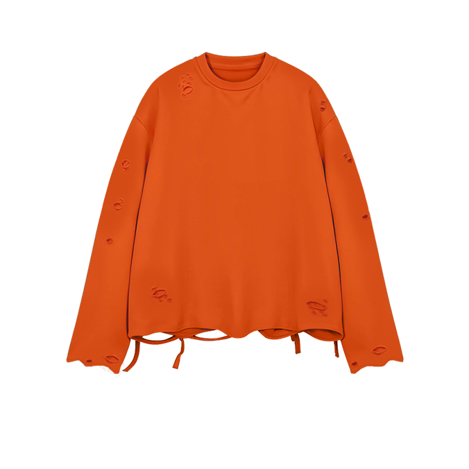 Aiqi custom factory men's Crew Neck Sweatshirt
